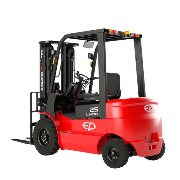 Carrello elevatore elettrico al litio 4 ruote da piazzale 2500kg EFL252X3