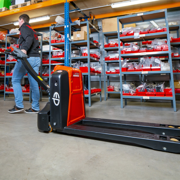 Transpallet elettrico semi-professionale al litio 1500kg EPL154 - immagine 8